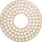 Ekena Millwork Fink Wood Fretwork Pierced Ceiling Medallion, Alder, 18"OD x 6 1/2"ID x 3/8"T CMWP18X18X0375FFAL - alternate 1